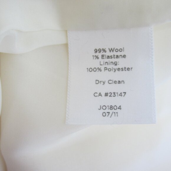 Talbots Womens 14 Cream Ivory Wool Maxi Skirt Holiday Preppy Classic A Line 34" - Picture 5 of 10